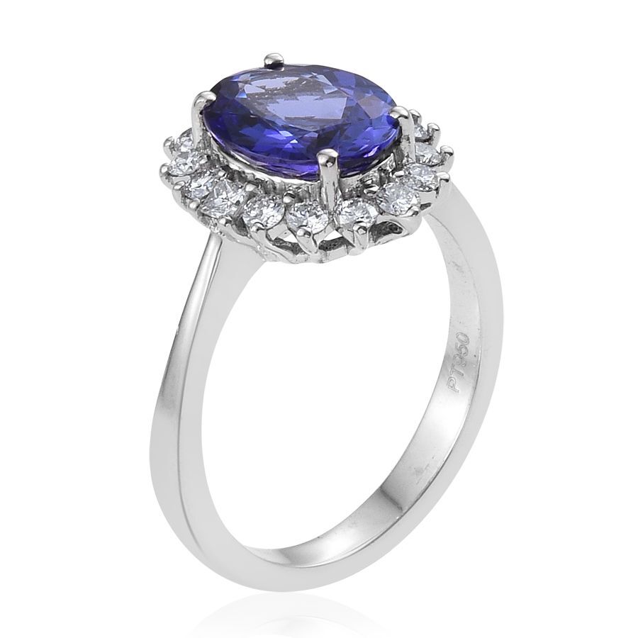 Aaaa Tanzanite Platinum Ring Aaaa Tanzanite Platinum Ring